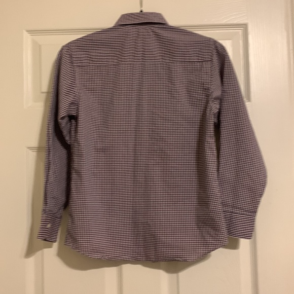 Kids Stretch Red White and BlueChaps Long Sleeve Dress Shirt Button Down - Picture 5 of 5